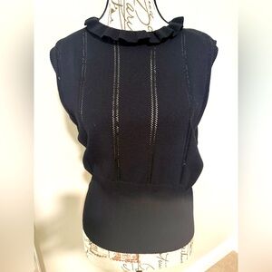 Elegant Black Sleeveless Top